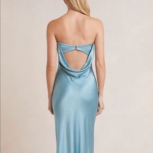 Bec + Bridge Moon Dance Strapless Maxi Dress Sea Spray